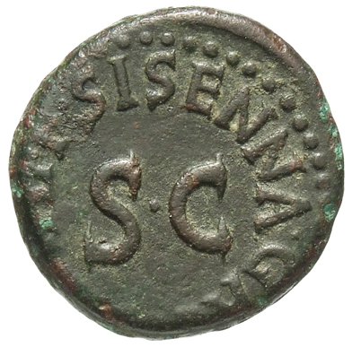 RIC I (second edition) Augustus 454 Augustus obverse, Bowl-shaped altar