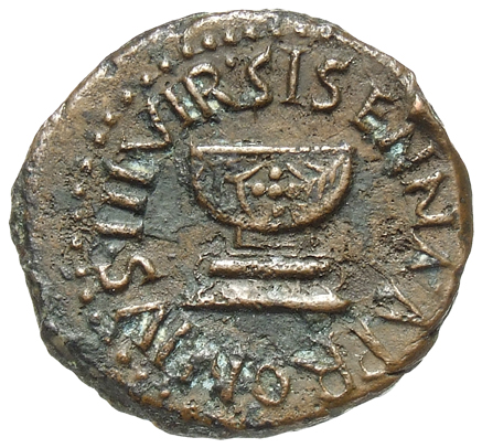 Augustus reverse — Legend surrounding S C