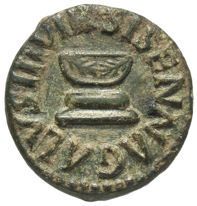 RIC I (second edition) Augustus 462 Augustus reverse, Legend surrounding S C