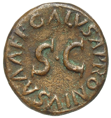 RIC I (second edition) Augustus 464 Augustus obverse, Bowl-shaped or flat-shaped altar