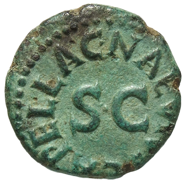 RIC I (second edition) Augustus 466 Augustus obverse, Legend surrounding S C