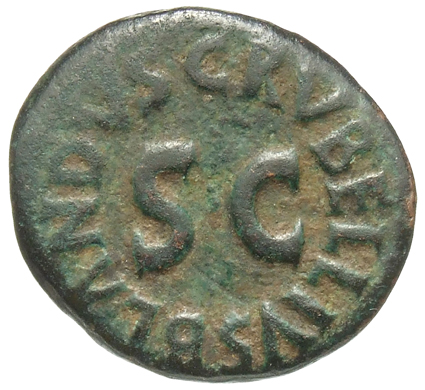 RIC I (second edition) Augustus 467 Augustus obverse, Legend surrounding S C