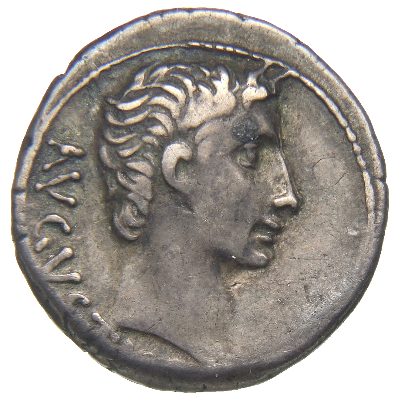 RIC I (second edition) Augustus 472 Augustus obverse, Head of Augustus, bare, right