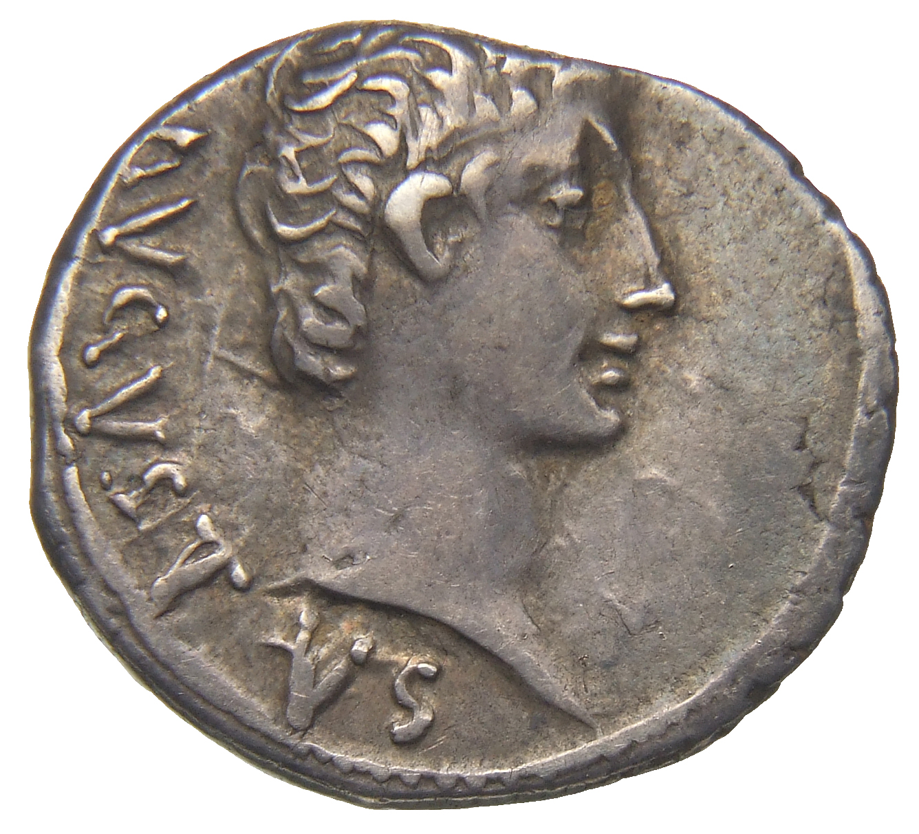 RIC I (second edition) Augustus 473 Augustus obverse, Head of Augustus, bare, right