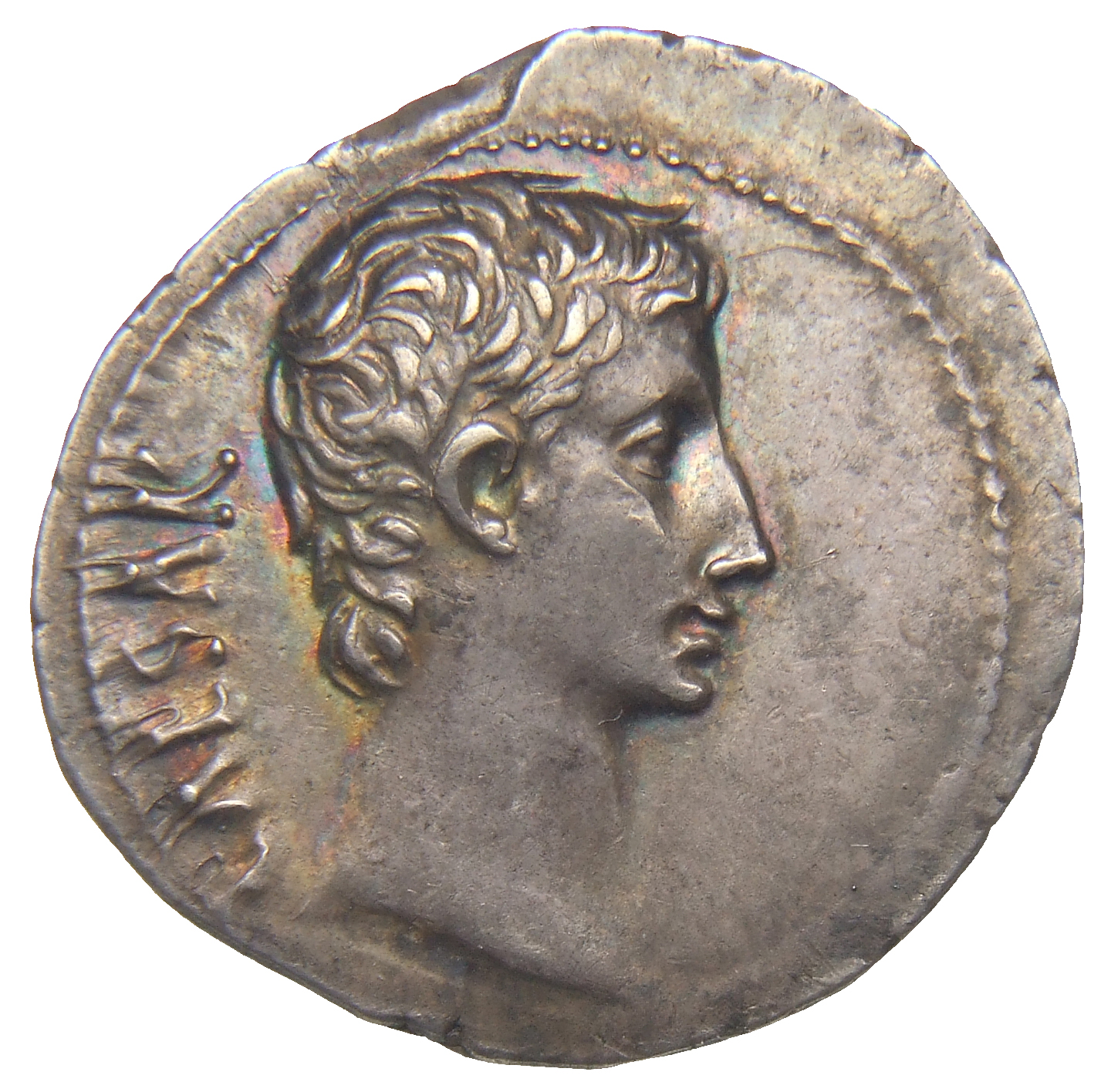 RIC I (second edition) Augustus 475 Augustus obverse, Head of Augustus, bare, right