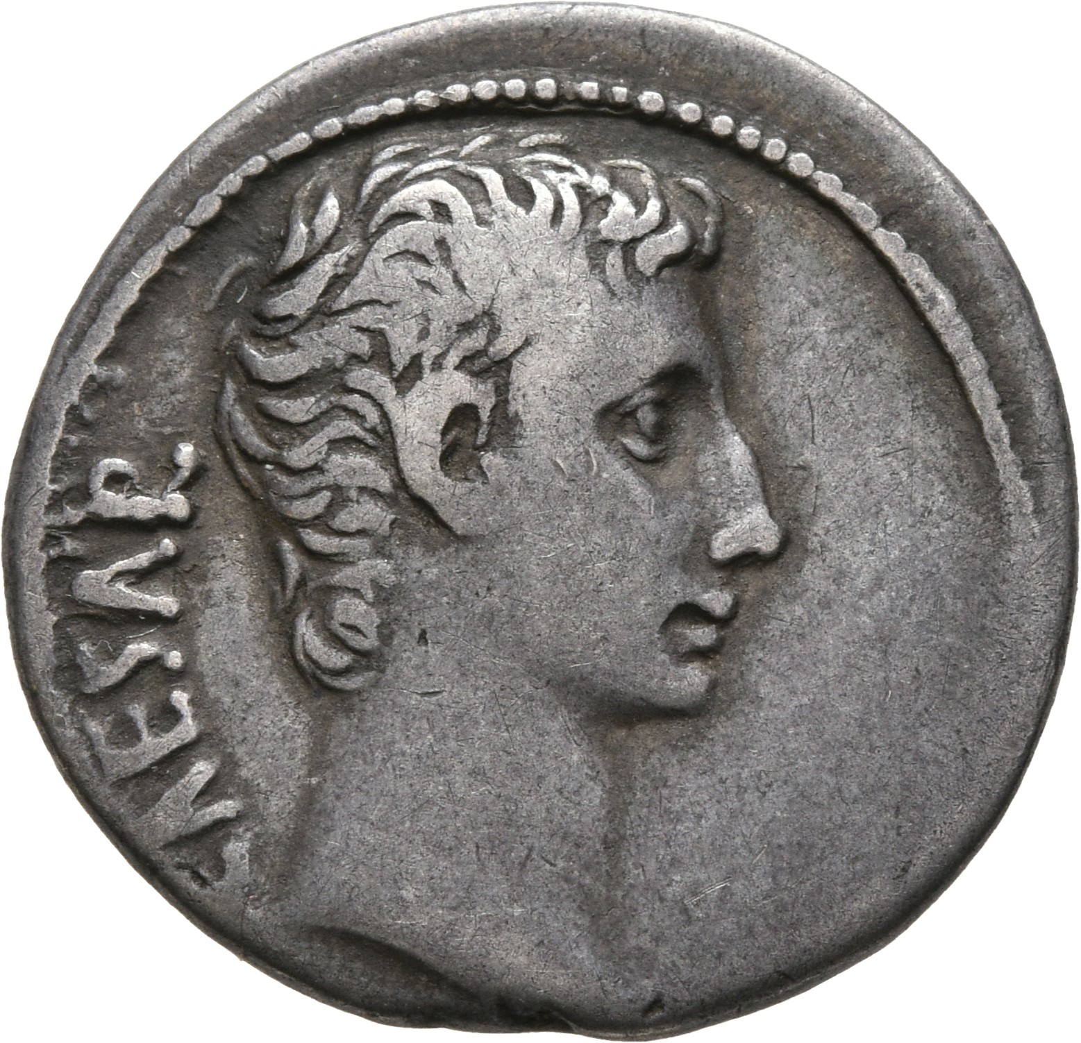 RIC I (second edition) Augustus 475 Augustus obverse, Head of Augustus, bare, right