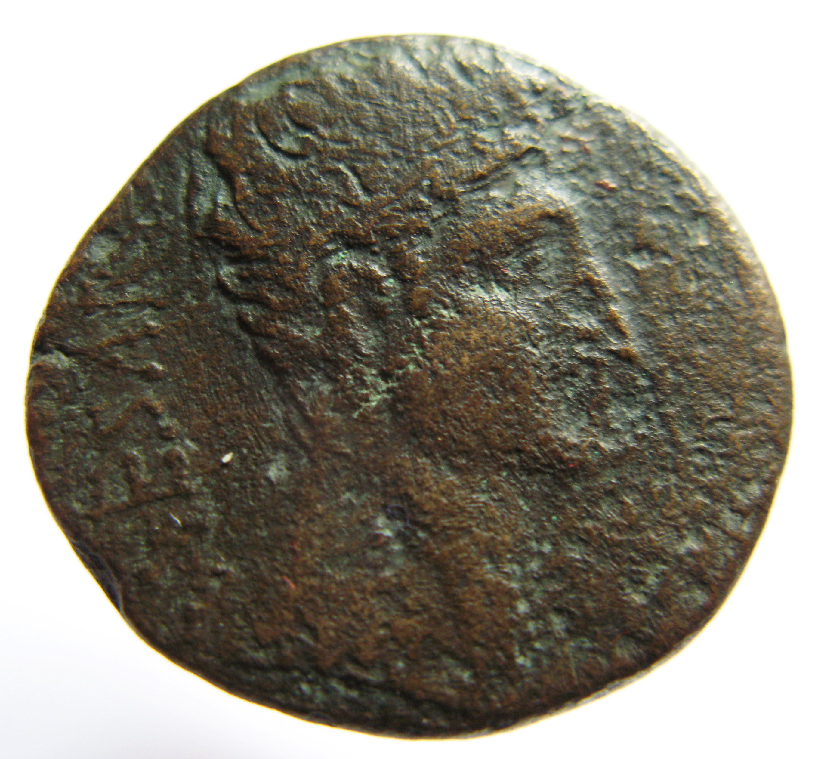 Augustus obverse — Head of Augustus, bare, right