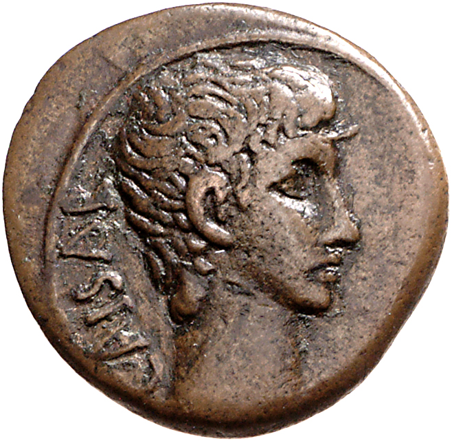 RIC I (second edition) Augustus 498 Augustus obverse, Head of Augustus, bare, right