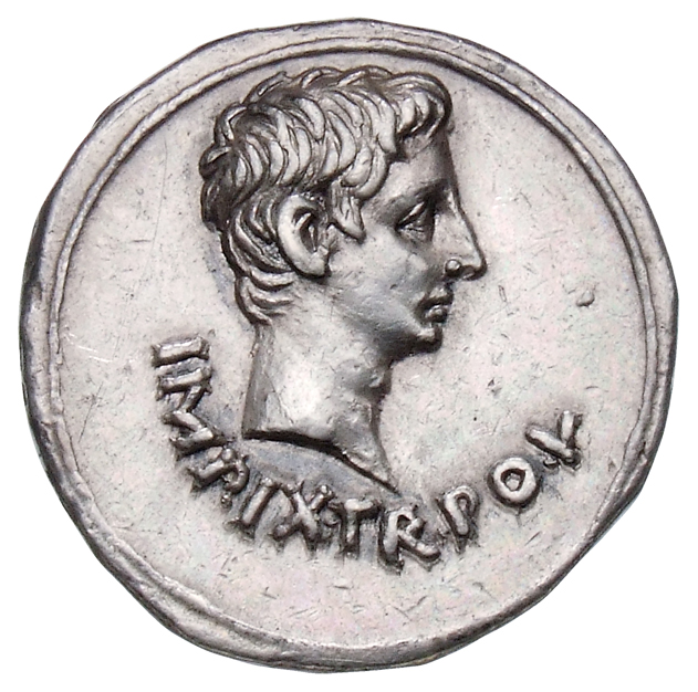 RIC I (second edition) Augustus 506 Augustus obverse, Head of Augustus, bare, right