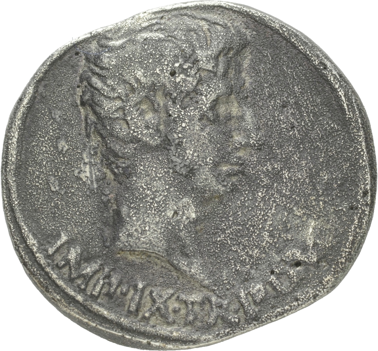 Augustus obverse — Head of Augustus, bare, right