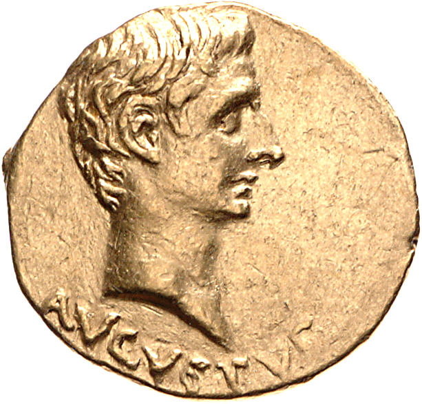 RIC I (second edition) Augustus 514 Augustus obverse, Head of Augustus, bare, right