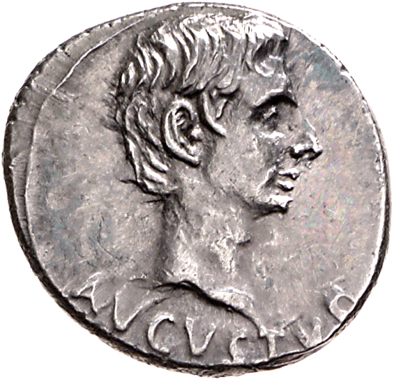 RIC I (second edition) Augustus 520 Augustus obverse, Head of Augustus, bare, right