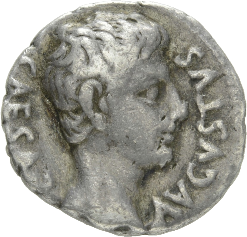 RIC I (second edition) Augustus 77A Augustus obverse, Head of Augustus, bare, right
