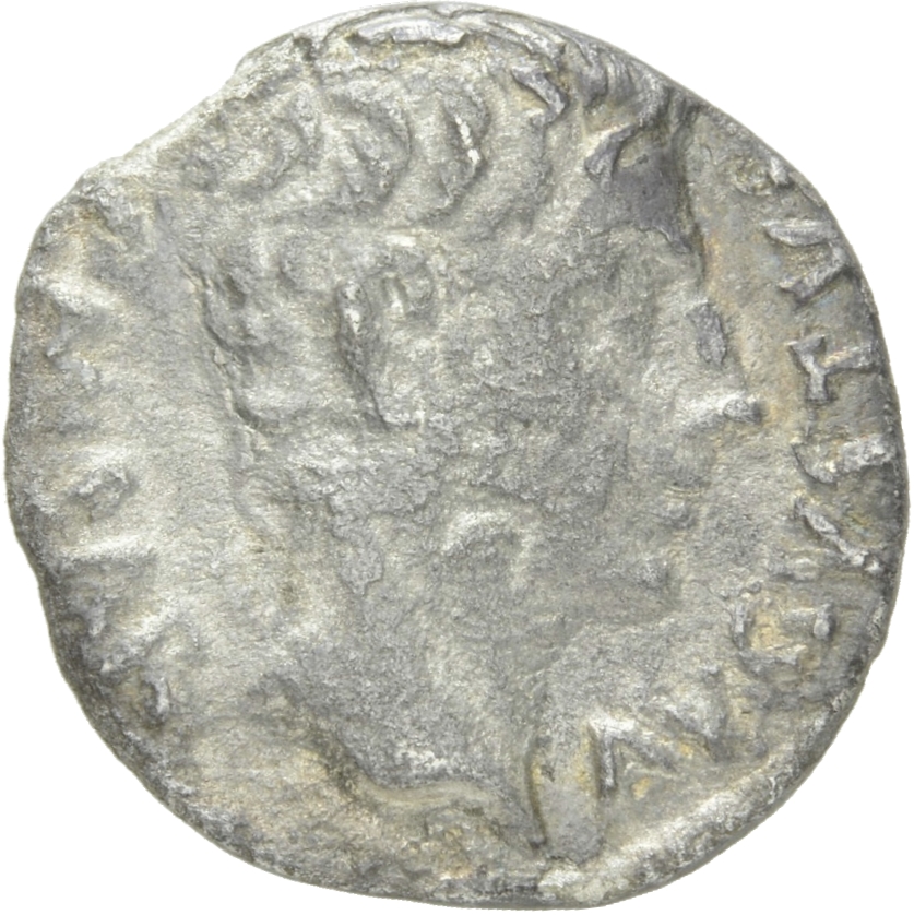 Augustus obverse — Head of Augustus, bare, right