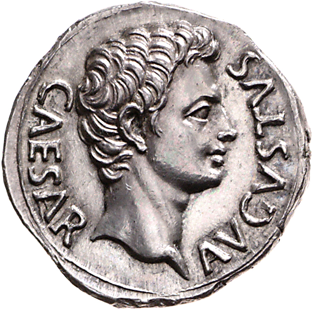 RIC I (second edition) Augustus 82A Augustus obverse, Head of Augustus, bare, right