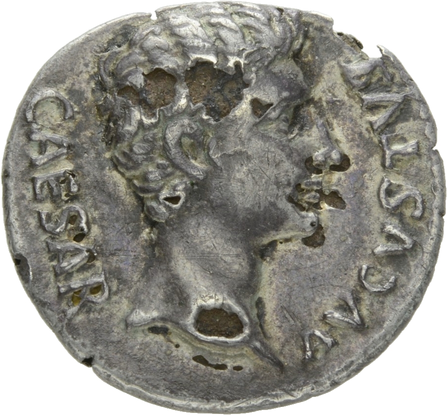 RIC I (second edition) Augustus 86A Augustus obverse, Head of Augustus, bare, right