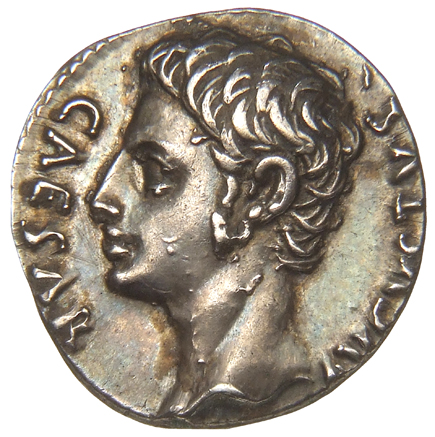 RIC I (second edition) Augustus 86B Augustus obverse, Head of Augustus, bare, left