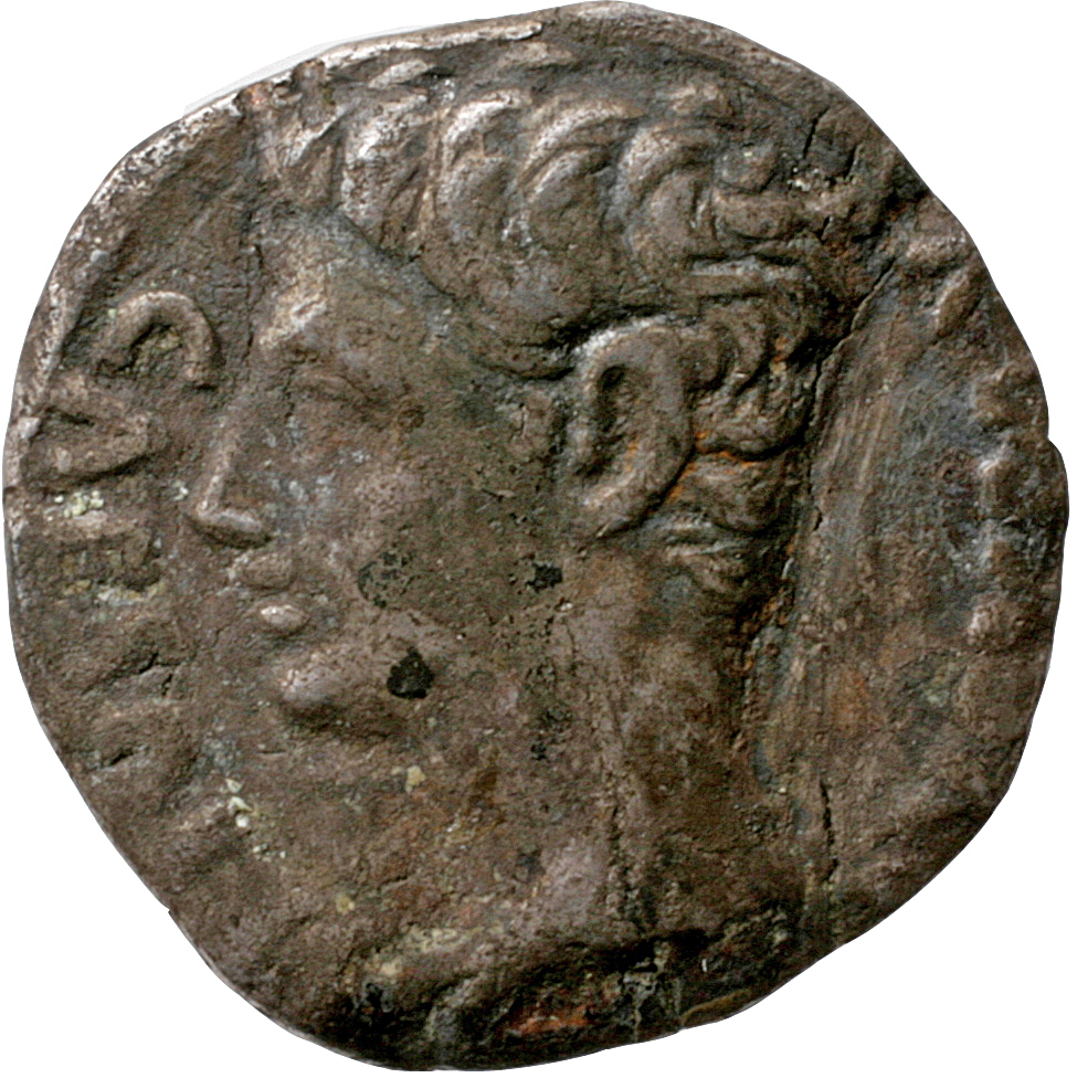 Augustus obverse — Head of Augustus, bare, left