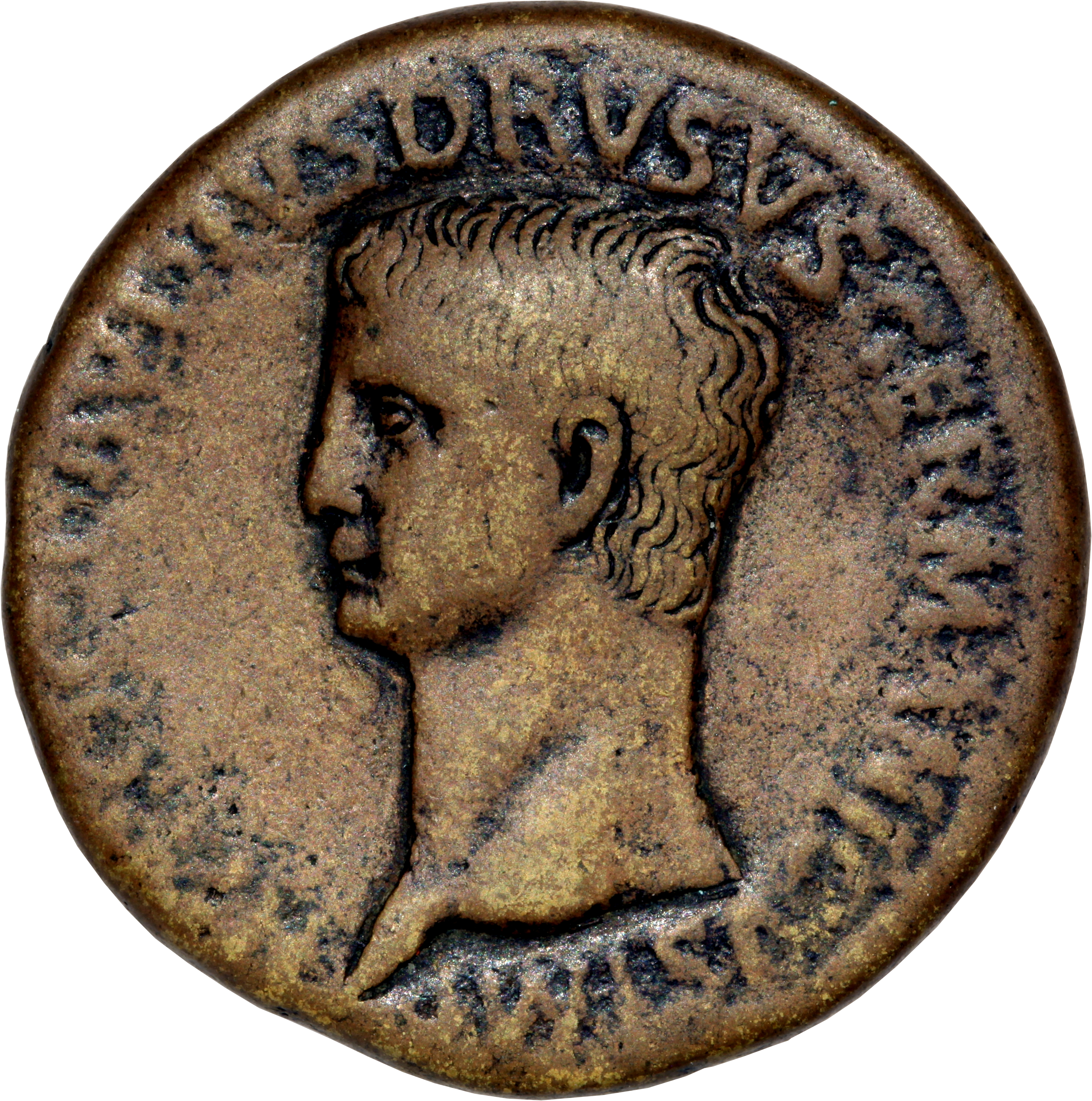 RIC I (second edition) Claudius 109 Claudius obverse — Head of Nero Claudius Drusus, bare, left