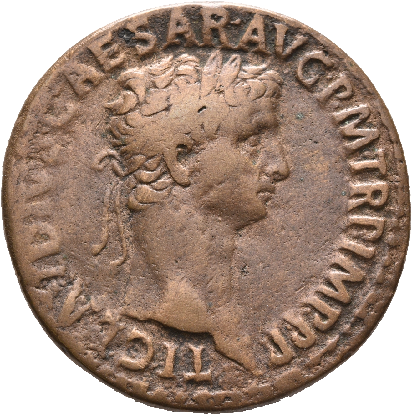 RIC I (second edition) Claudius 112 Claudius obverse — Head of Claudius, laureate, right