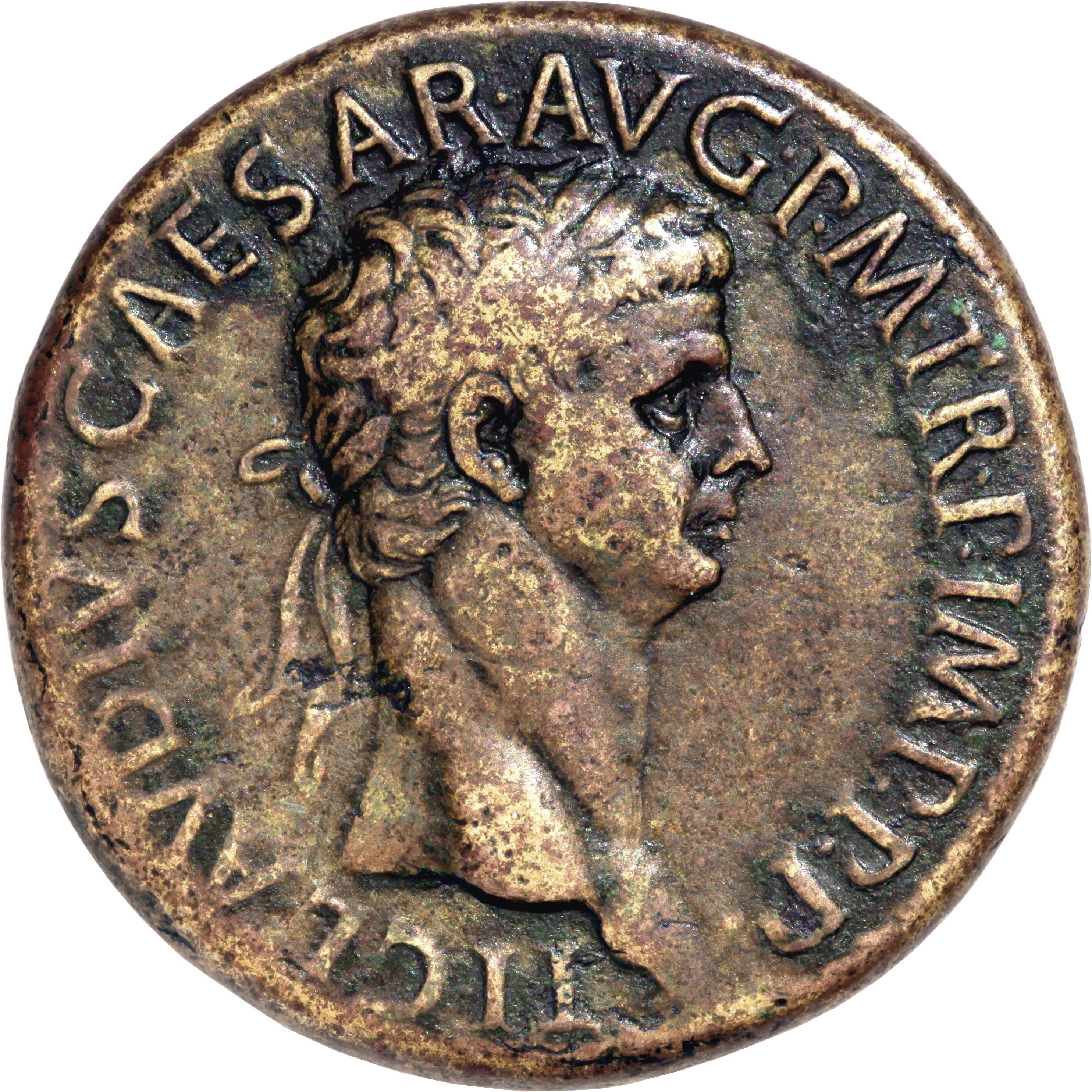 RIC I (second edition) Claudius 115 Claudius obverse — Head of Claudius, laureate, right
