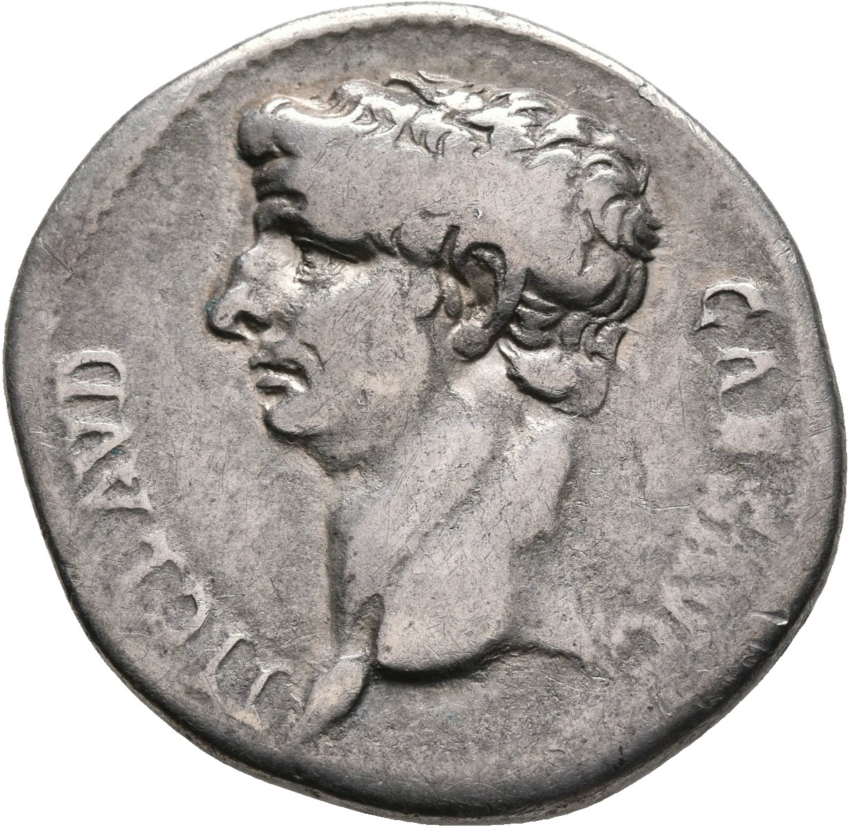 RIC I (second edition) Claudius 118 Claudius obverse — Head of Claudius, bare, left