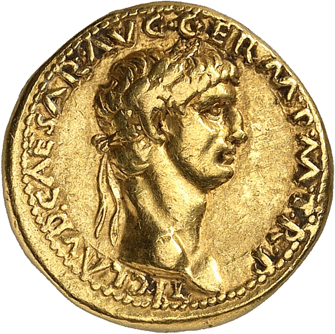 RIC I (second edition) Claudius 15 Claudius obverse, Head of Claudius, laureate, right