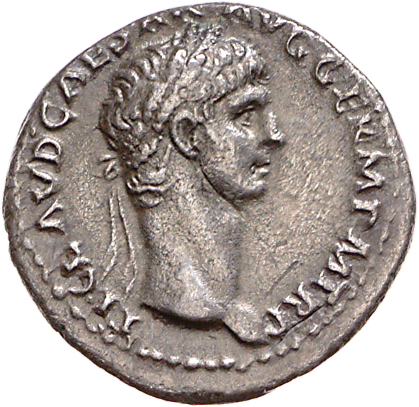 RIC I (second edition) Claudius 6 Claudius obverse, Head of Claudius, laureate, right