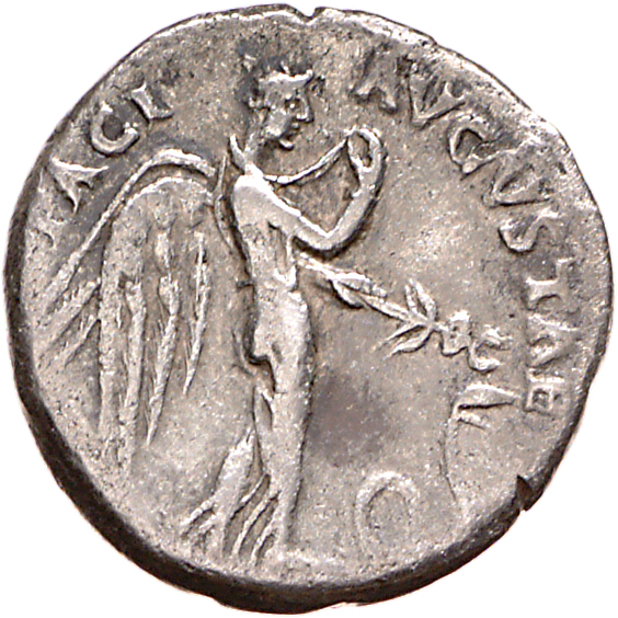 RIC I (second edition) Claudius 62 Claudius reverse, Pax/Nemesis advancing right, holding drapery with right hand, left ha...