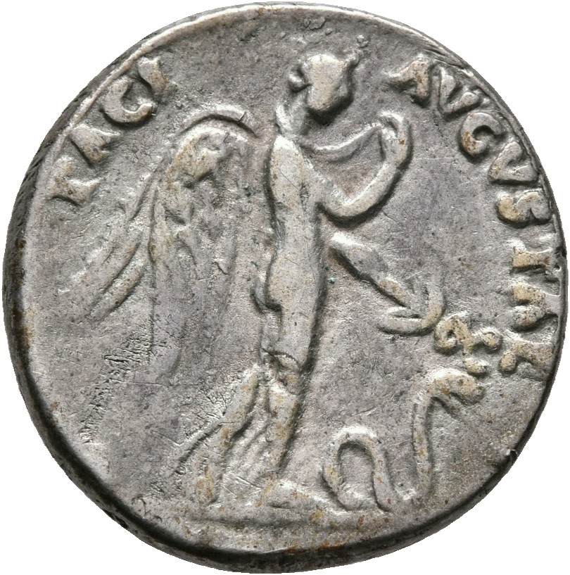 RIC I (second edition) Claudius 62 Claudius reverse — Pax/Nemesis advancing right, holding drapery with right hand, left h...