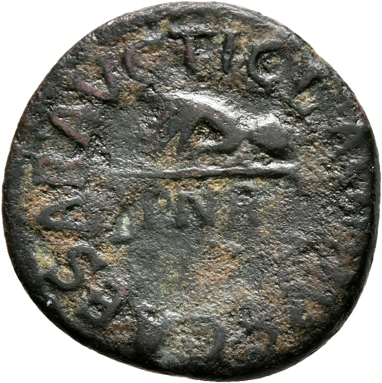 RIC I (second edition) Claudius 85 Claudius obverse, Hand left, holding pair of scales; PNR below