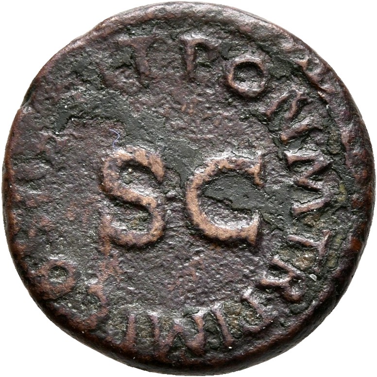 RIC I (second edition) Claudius 89 Claudius reverse — Legend surrounding S C