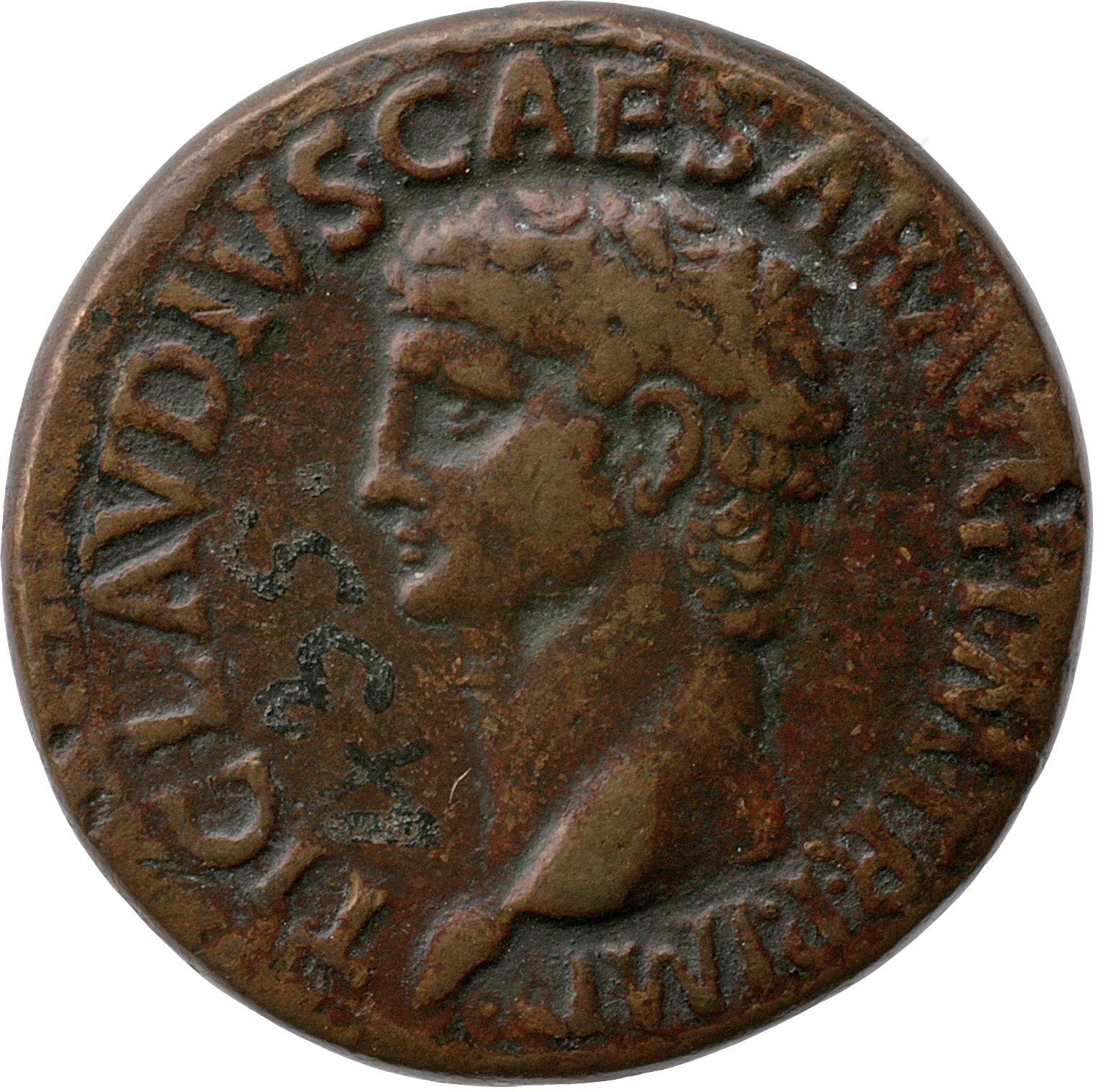 RIC I (second edition) Claudius 94 Claudius obverse, Head of Claudius, bare, left