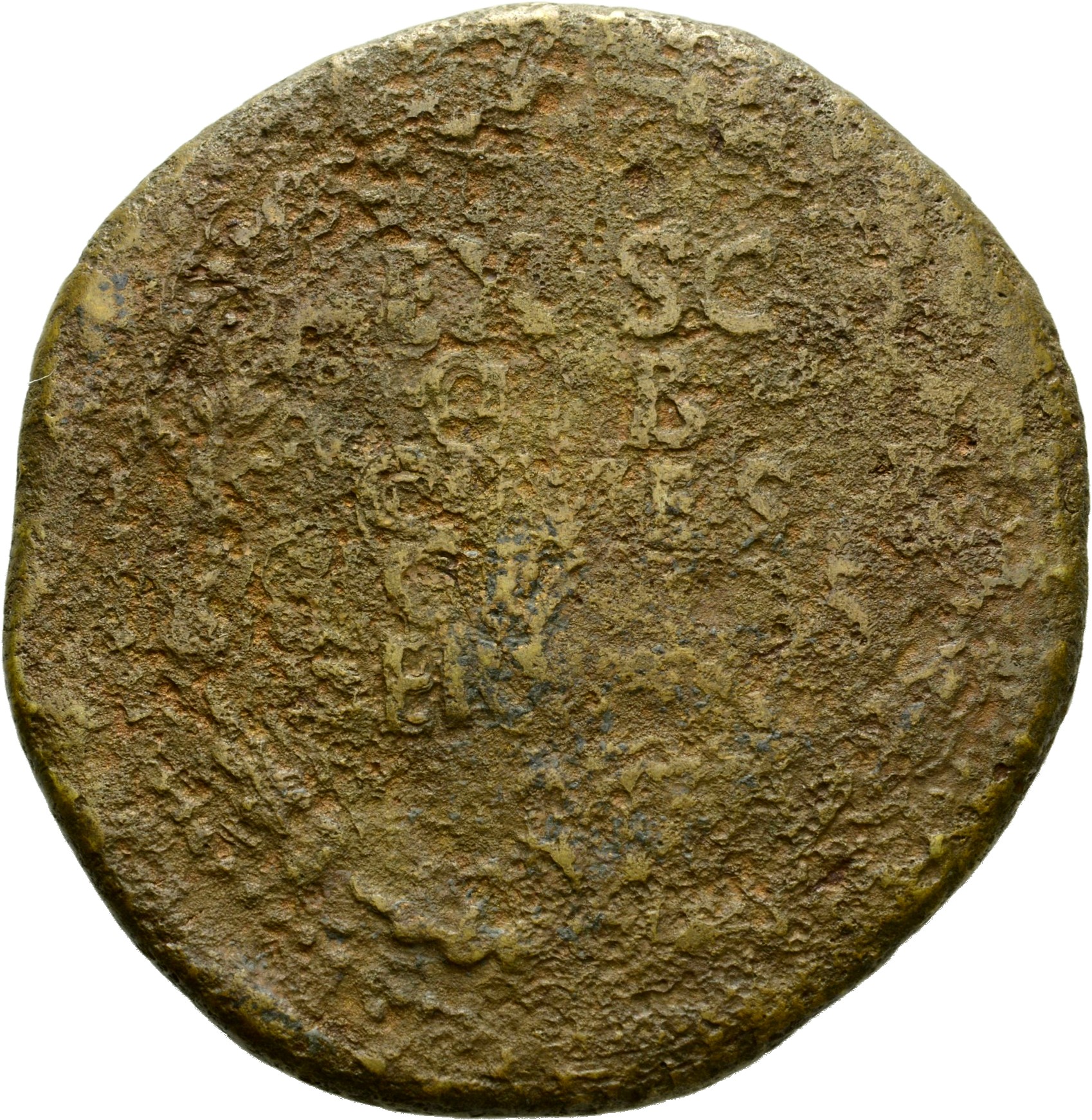 RIC I (second edition) Claudius 96 Claudius reverse, Legend in four lines in oak-wreath