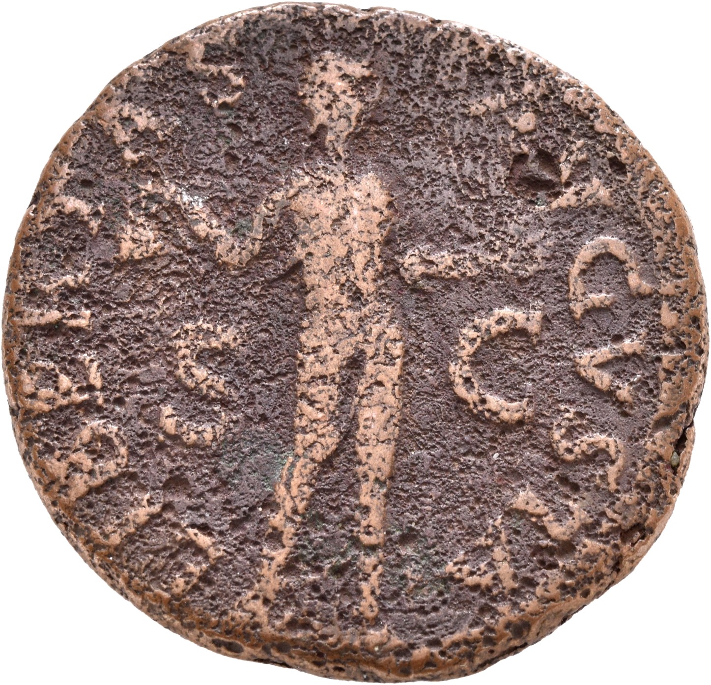 RIC I (second edition) Claudius 97 Claudius reverse, Libertas, draped, standing front, holding pileus in right hand and ex...
