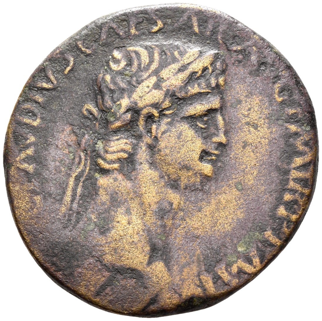 RIC I (second edition) Claudius 99 Claudius obverse — Head of Claudius, laureate, right