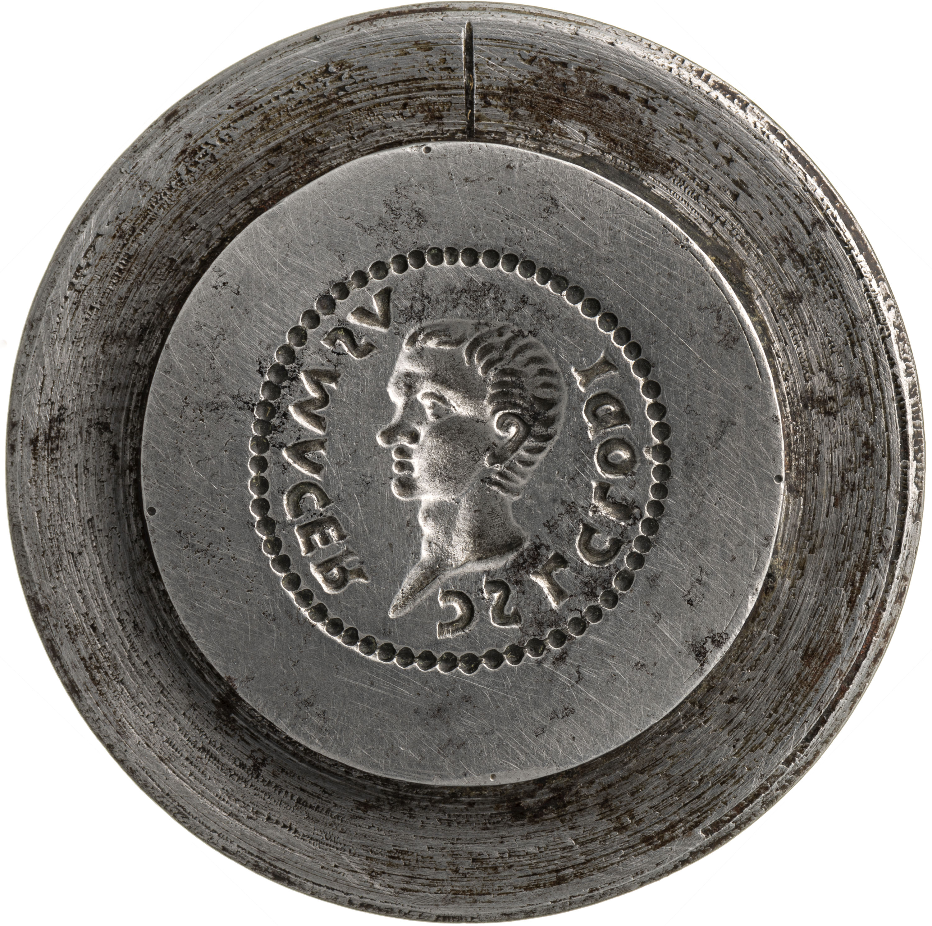 RIC I (second edition) Clodius Macer 35 Clodius Macer obverse, Head of Clodius Macer, bare, right