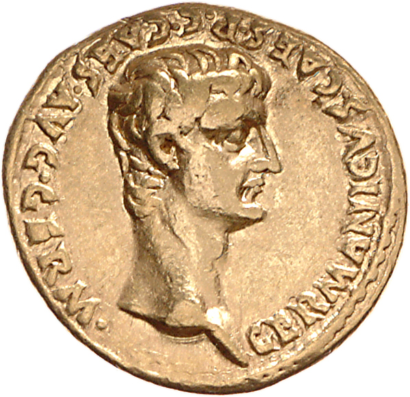 RIC I (second edition) Gaius/Caligula 17 Gaius reverse, Head of Germanicus, bare, right