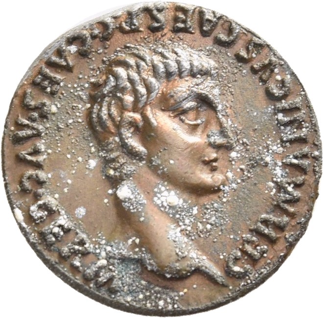 RIC I (second edition) Gaius/Caligula 17 Gaius reverse — Head of Germanicus, bare, right