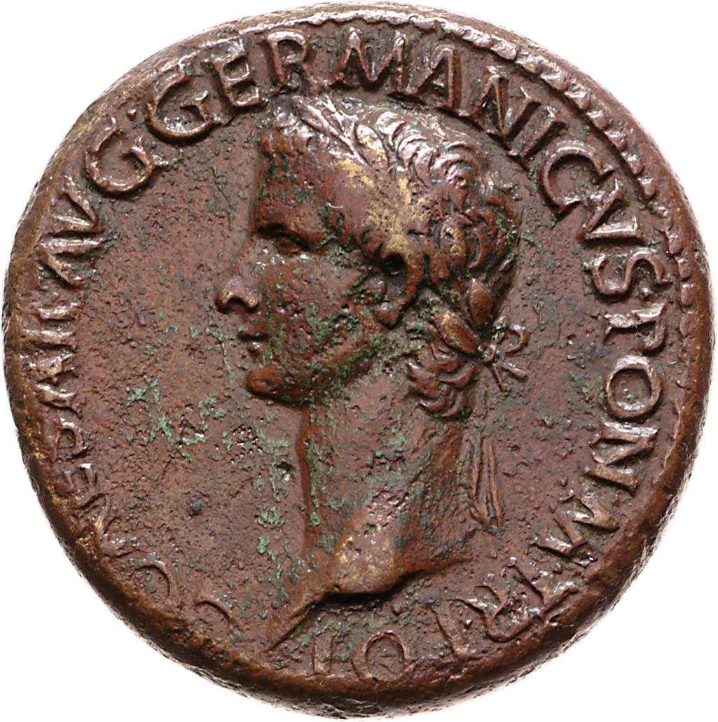 RIC I (second edition) Gaius/Caligula 32 Gaius obverse, Head of Caligula, laureate, left