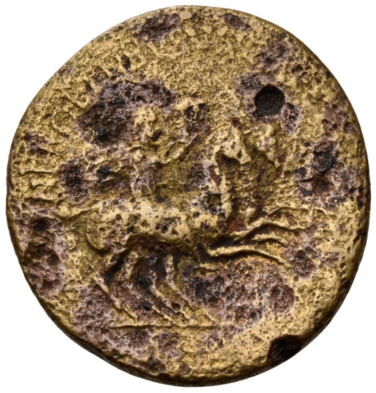 RIC I (second edition) Gaius/Caligula 34 Gaius obverse — Nero and Drusus Caesar riding right cloaks flying
