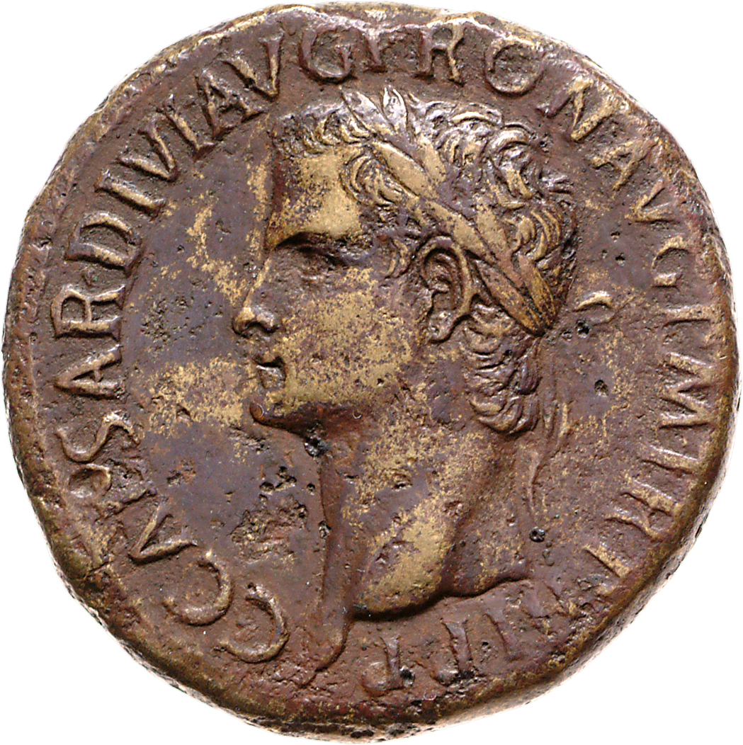 RIC I (second edition) Gaius/Caligula 40 Gaius obverse, Head of Caligula, laureate, left