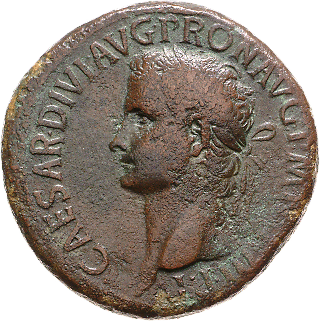 RIC I (second edition) Gaius/Caligula 46 Gaius obverse, Head of Caligula, laureate, left