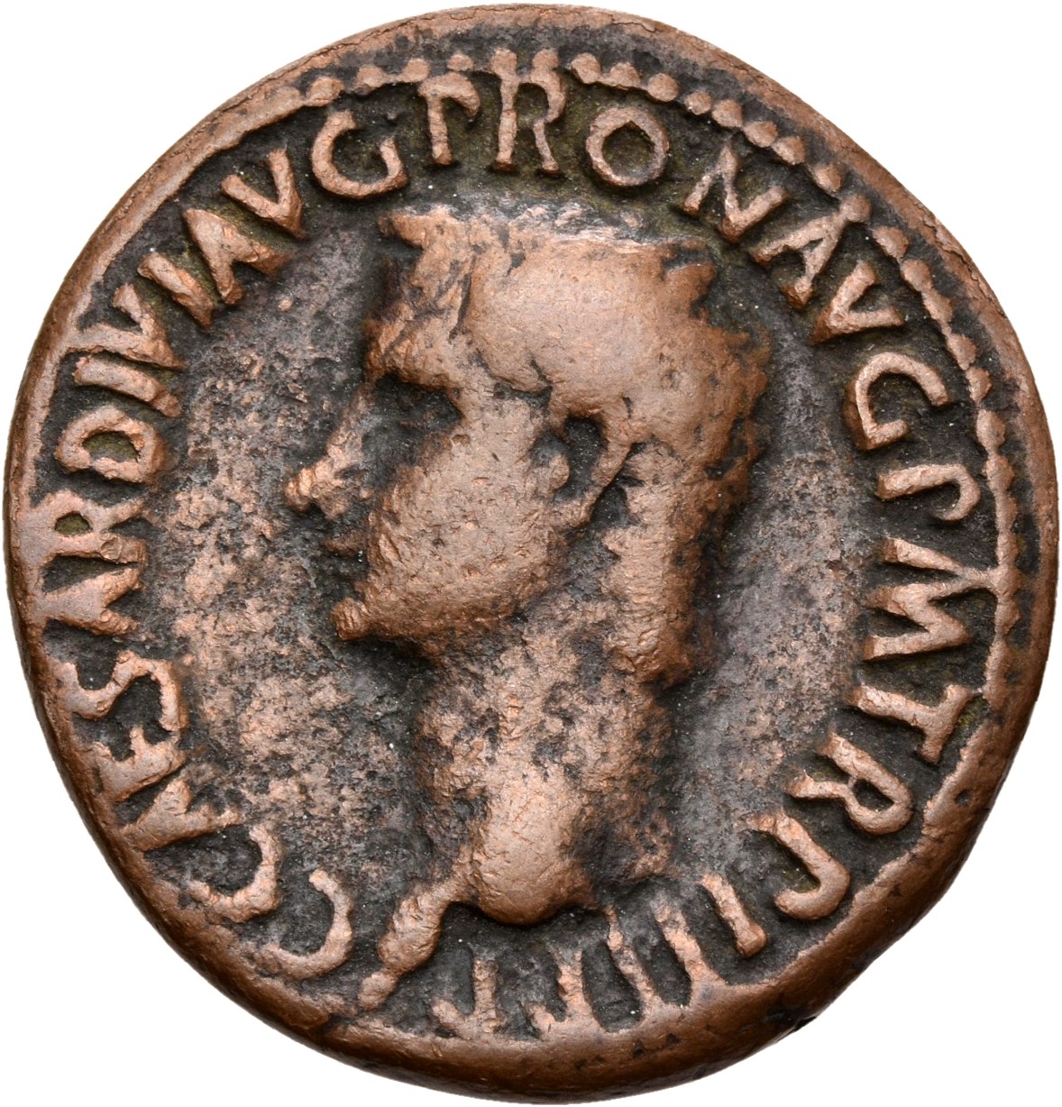 RIC I (second edition) Gaius/Caligula 47 Gaius obverse — Head of Caligula, bare, left