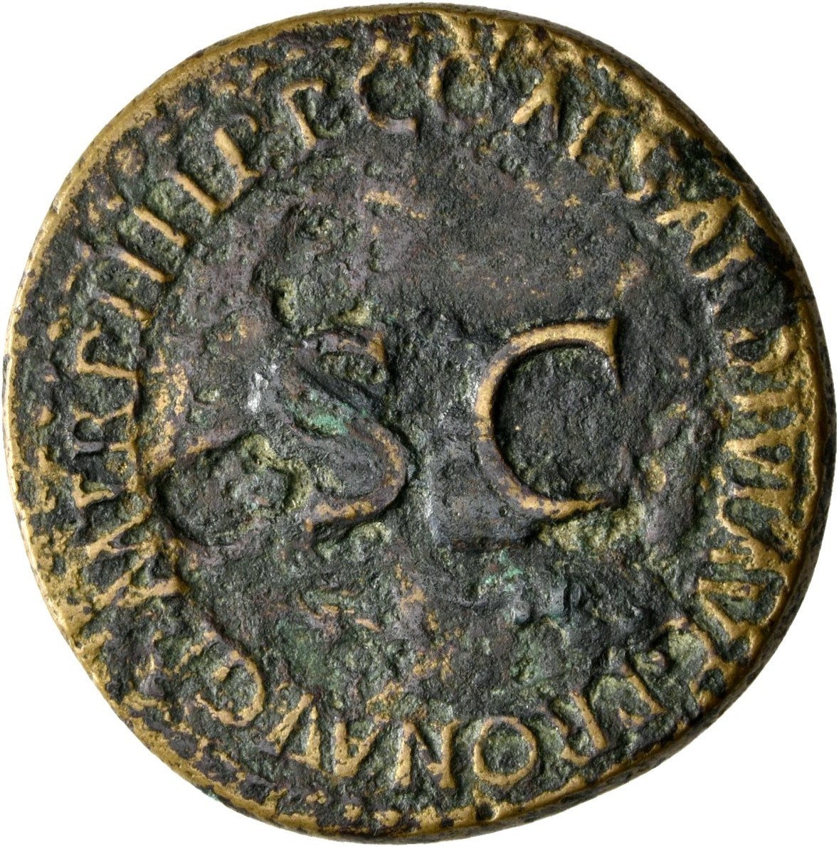 RIC I (second edition) Gaius/Caligula 49 Gaius reverse — Legend surrounding S C