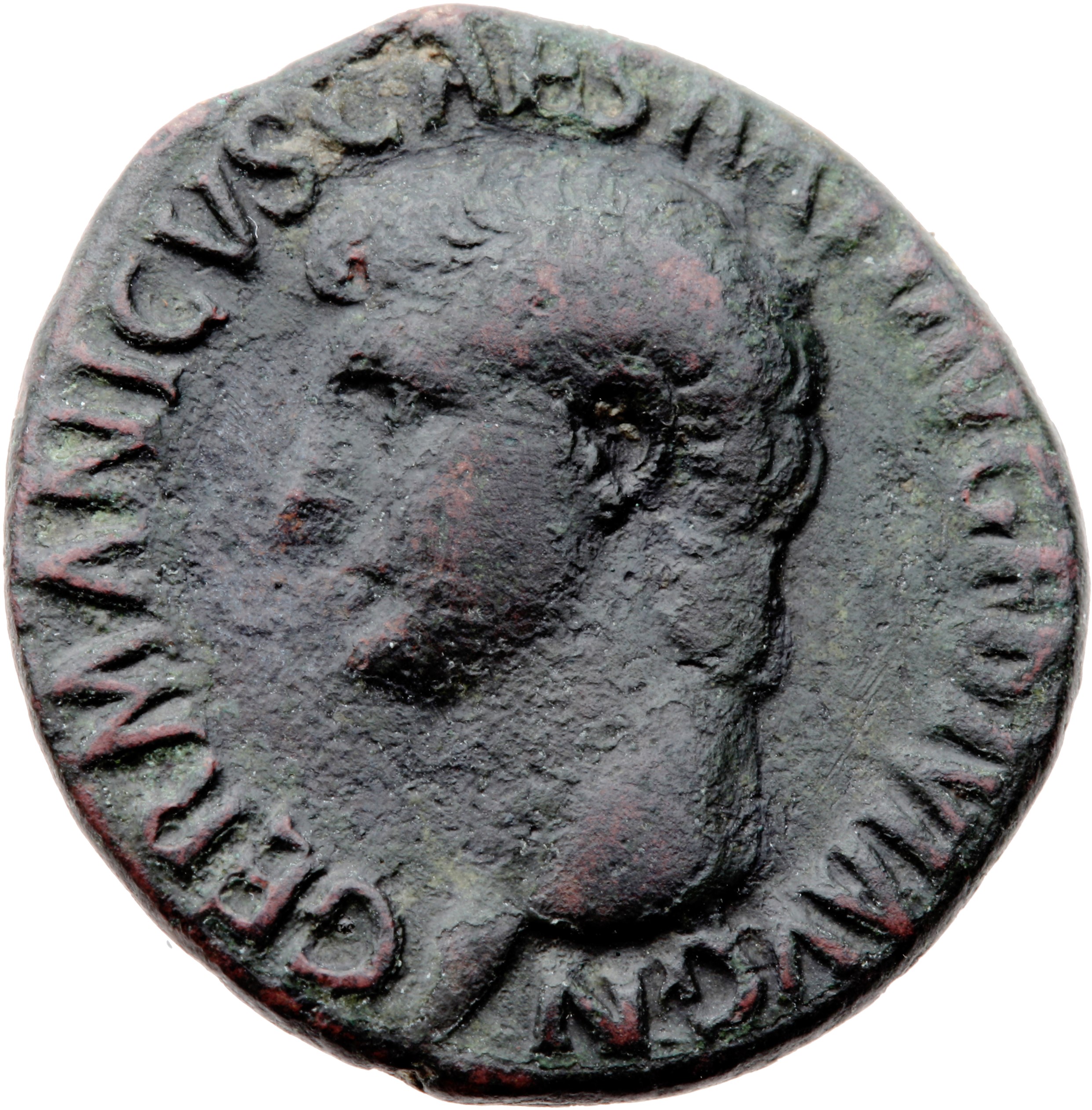 RIC I (second edition) Gaius/Caligula 50 Gaius obverse — Head of Germanicus, bare, left