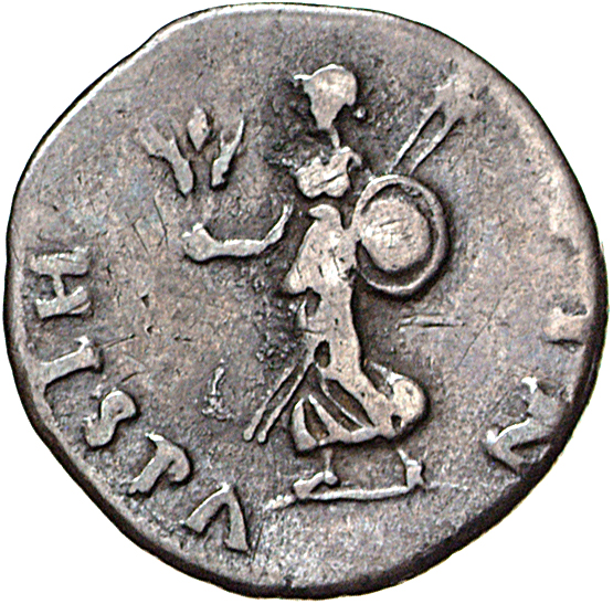 RIC I (second edition) Galba 155 Galba reverse, Hispania, draped, advancing left, holding poppy and corn-ears in right han...