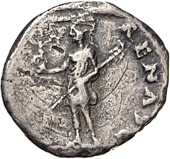 RIC I (second edition) Galba 161 Galba reverse, Roma, helmeted, in military dress, standing left, holding Victory on globe...