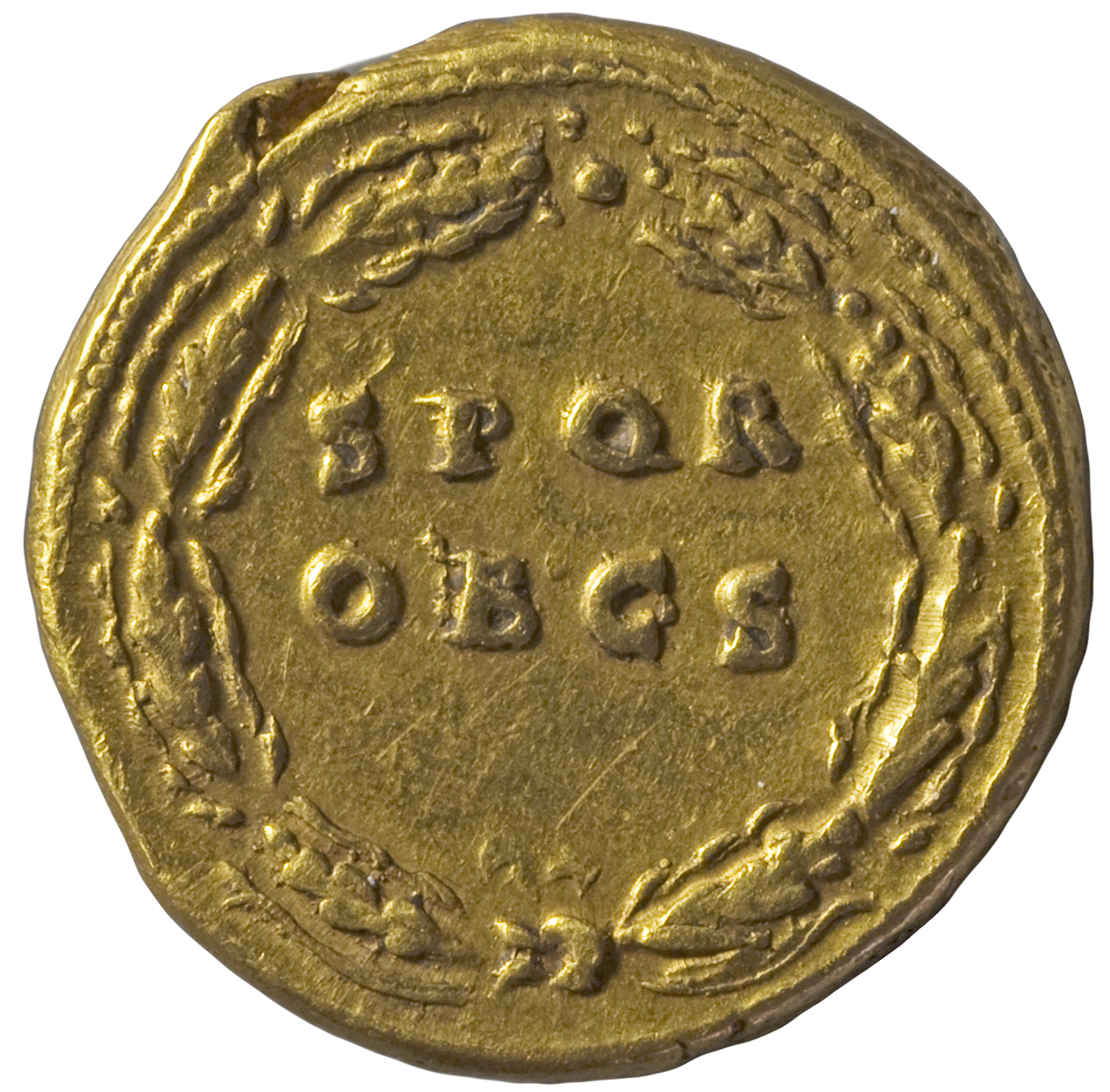 RIC I (second edition) Galba 163 Galba reverse, Legend in two lines oak-wreath
