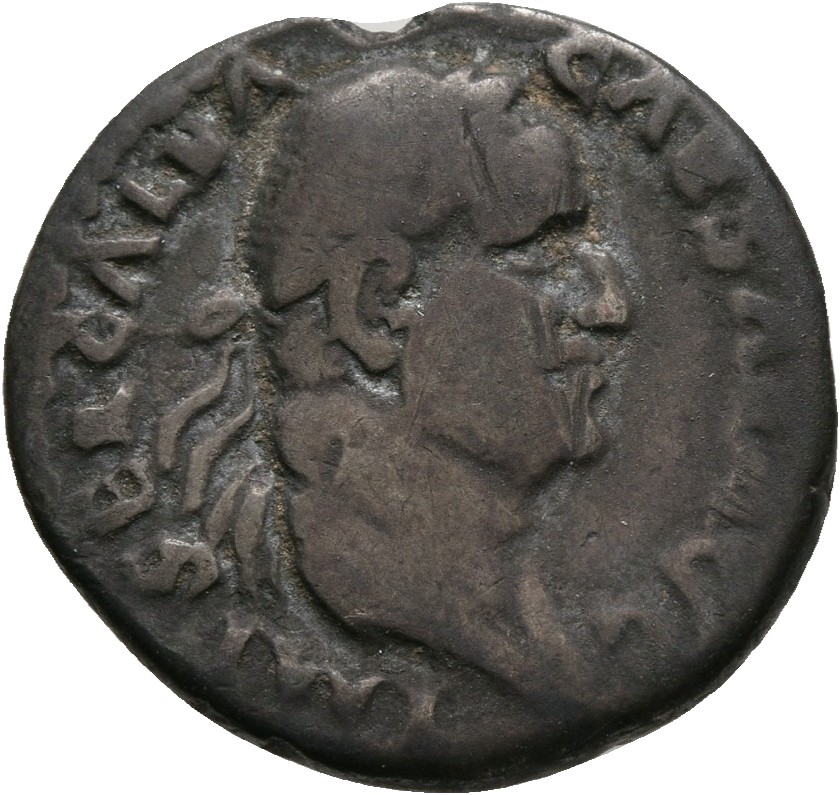 RIC I (second edition) Galba 200 Galba obverse, Bust of Galba, laureate and draped, right